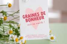 Sachet de graines "Vive les mariés" - Coquelicots