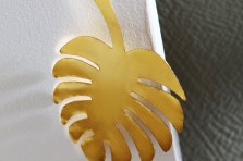 Feuille de Monstera dorée à  suspendre