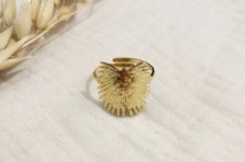 Bague palm dorée