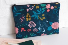 Pochette motif herbier marine