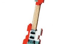 Nanoblock Guitare électrique rouge