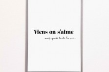 Carte Viens on s'aime