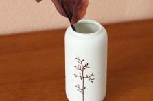 Mini-vase "branche d'or"