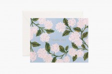 Carte double Thank You Hydrangea