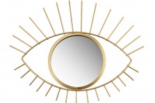 Miroir doré forme oeil