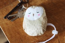 Sac dépliable et réutilisable hibou