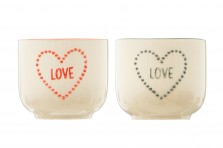 Set de 2 minis pots Love