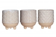 Set de 3 mini caches pots Japandi