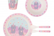 Set de vaisselle en bambou Caticorn