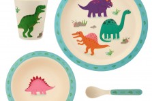 Set de vaisselle en bambou Dino