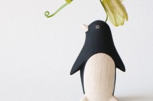 Figurine bois Pingouin