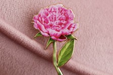 Pin's fleur - Pivoine