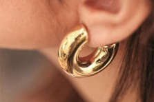 Boucles d'oreilles Chantal dorées