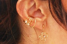 Boucles d'oreilles Emilia dorées
