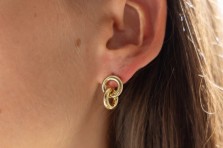 Boucles d'oreilles Menti dorées