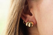 Boucles d'oreilles Pegasi dorées