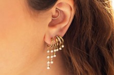 Boucles d'oreilles Silvia dorées