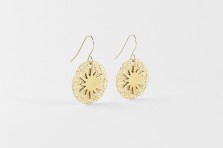 Boucles d'Oreilles Sunset dorées