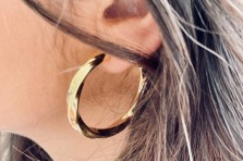 Boucles d'oreilles Totie dorées