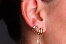 Boucles d'oreilles Virginia dorées