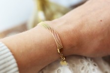 Bracelet Ribbon – Acier doré